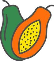 papaya vektor ikon