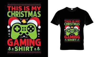 das ist mein Weihnachts-Gaming-Shirt vektor