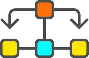 Flussdiagramm-Vektorsymbol vektor