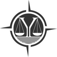 platt skalor av rättvisa logotyp design vektor för lag fast kontor och advokat tjänster