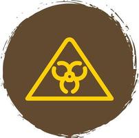 Glyphensymbol für gefährliche Güter vektor