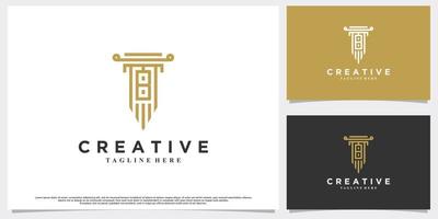 lag och senare b logotyp design med kreativ begrepp och företag kort premie vektor