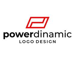 pd-Buchstaben-Monogramm-Sport-Logo-Design. vektor