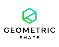 geometrisk form logotyp design. vektor
