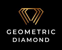 geometrisches Diamant-Logo-Design. vektor