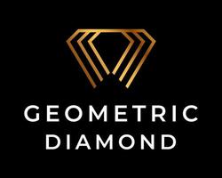 geometrisk diamant logotyp design. vektor
