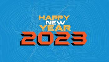 Frohes neues Jahr 2023 Hintergrunddesign vektor