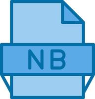 nb-Dateiformat-Symbol vektor