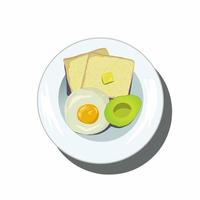 vektor der gesunden frühstücksillustration