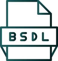 bsdl-Dateiformat-Symbol vektor