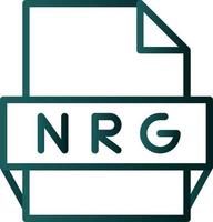 nrg-Dateiformat-Symbol vektor