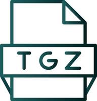 tgz-Dateiformat-Symbol vektor