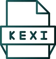 kexi-Dateiformat-Symbol vektor