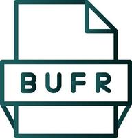 bufr-Dateiformat-Symbol vektor