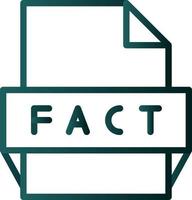 fact-Dateiformat-Symbol vektor
