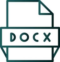 docx-Dateiformat-Symbol vektor