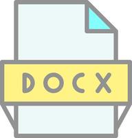 docx fil formatera ikon vektor