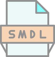 smdl-Dateiformat-Symbol vektor