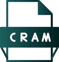 Cram-Dateiformat-Symbol vektor