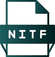 nitf-Dateiformat-Symbol vektor