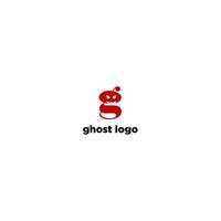 Ghost-Logo-Vektordesign-Vorlage vektor