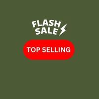 flash sale shopping poster oder banner mit flash-symbol und text auf rotem etikett, rotem und gelbem hintergrund. flash-verkaufsbanner-vorlage. Sonderangebot Flash-Sale-Kampagne vektor