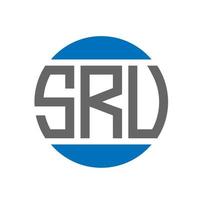 sru brev logotyp design på vit bakgrund. sru kreativ initialer cirkel logotyp begrepp. sru brev design. vektor