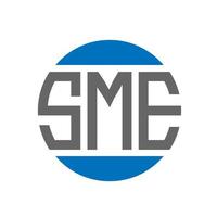 sme brev logotyp design på vit bakgrund. sme kreativ initialer cirkel logotyp begrepp. sme brev design. vektor