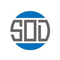 sod brev logotyp design på vit bakgrund. sod kreativ initialer cirkel logotyp begrepp. sod brev design. vektor