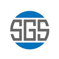 Sg-Brief-Logo-Design auf weißem Hintergrund. sgs kreative initialen kreis logokonzept. sgs Briefgestaltung. vektor