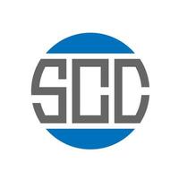 scc brev logotyp design på vit bakgrund. scc kreativ initialer cirkel logotyp begrepp. scc brev design. vektor