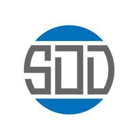 SDD-Brief-Logo-Design auf weißem Hintergrund. SDD kreative Initialen Kreis Logo-Konzept. SD-Briefgestaltung. vektor
