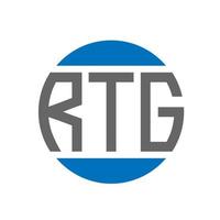 rtg brev logotyp design på vit bakgrund. rtg kreativ initialer cirkel logotyp begrepp. rtg brev design. vektor