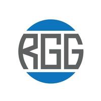 rgg-Buchstaben-Logo-Design auf weißem Hintergrund. rgg kreative initialen kreis logokonzept. rgg-Briefgestaltung. vektor