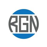 rgn brev logotyp design på vit bakgrund. rgn kreativ initialer cirkel logotyp begrepp. rgn brev design. vektor