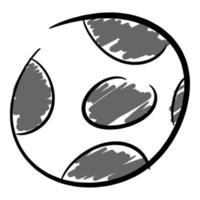 Fußball-Symbol. sportthema, fußball, meisterschaft usw. handgezeichnete vektorillustration. vektor