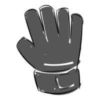 målvakt handskar ikon. de begrepp av sporter, fotboll, fotboll, etc. hand dragen vektor illustration.