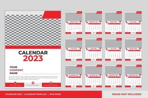 kalender design 2023 mall vektor