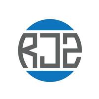 rjz brev logotyp design på vit bakgrund. rjz kreativ initialer cirkel logotyp begrepp. rjz brev design. vektor