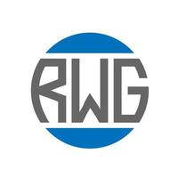 rwg brev logotyp design på vit bakgrund. rwg kreativ initialer cirkel logotyp begrepp. rwg brev design. vektor