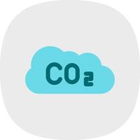 CO2-Glyphe-Symbol vektor