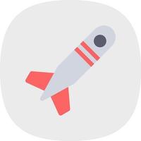 Raketen-Glyphe-Symbol vektor