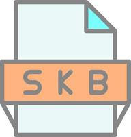 skb-Dateiformat-Symbol vektor