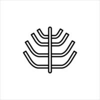Brustkorb-Symbol. Gliederungssymbol vektor