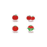 Tomaten-Logo-Vektor-Symbol vektor