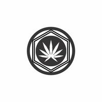 cannabis blad logotyp vektor fri med eps fil