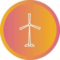 einzigartiges Symbol für die Turbinenvektorlinie vektor