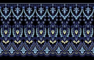 geometrisches ethnisches muster nahtlose blumenfarbe orientalisch. nahtloses Muster. Design für Stoff, Vorhang, Hintergrund, Teppich, Tapete, Kleidung, Verpackung, Batik, Stoffvektorillustration. vektor