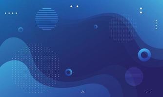 flytande Vinka bakgrund med blå Färg bakgrund. vätska vågig former. vektor illustration