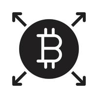 bitcoin förbindelse vektor illustration på en bakgrund.premium kvalitet symbols.vector ikoner för begrepp och grafisk design.